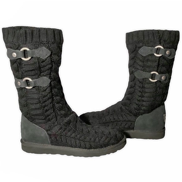 🎉HP🎉👢UGG Black Knit Boots - Picture 7 of 11